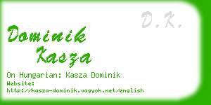 dominik kasza business card